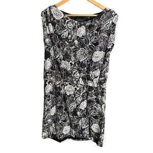 Thakoon Floral Silk Mini Dress Black/White Size 8